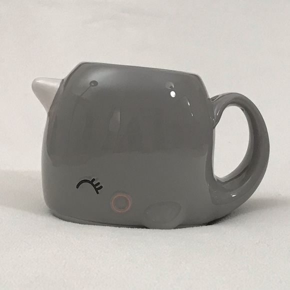 Adorable Smoko Gray Nari Narwhal Ceramic Mug! - Picture 1 of 6